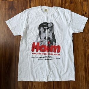 One More Haim Tour Comfort Colors White Graphic Tee